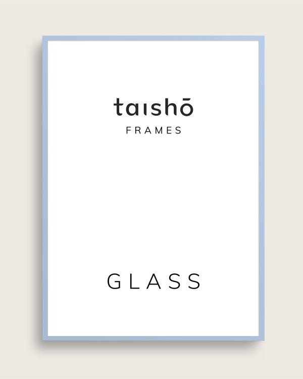 Lyseblå ramme | Størrelse A1 (59.4x84.1) | taishō